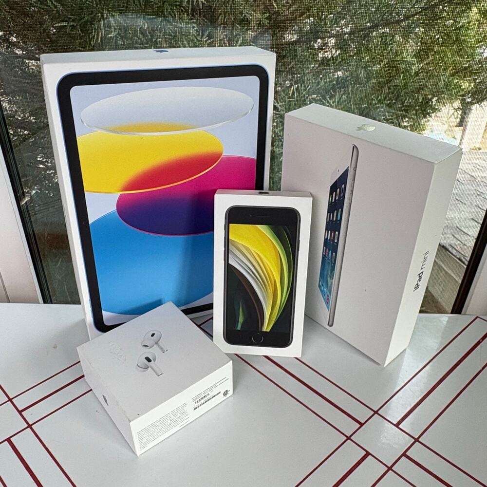Lot of 4 EMPTY Apple Boxes, iPad iPhone SE AirPods Pro Packaging - Picture 7 of 14